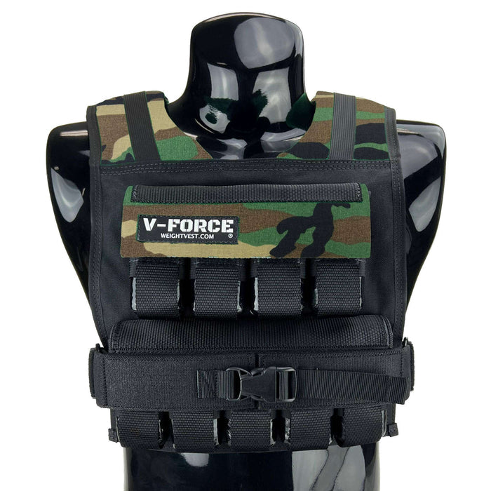 V-FORCE short weight vest made in USA, 45 lb model, heavy-duty design