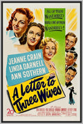 A LETTER TO THREE WIVES - COLORIZED - 1949 - JEANNE CRAIN - RARE DVD