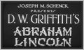 ABRAHAM LINCOLN - 1930 - WLATER HUSTON - RARE DVD