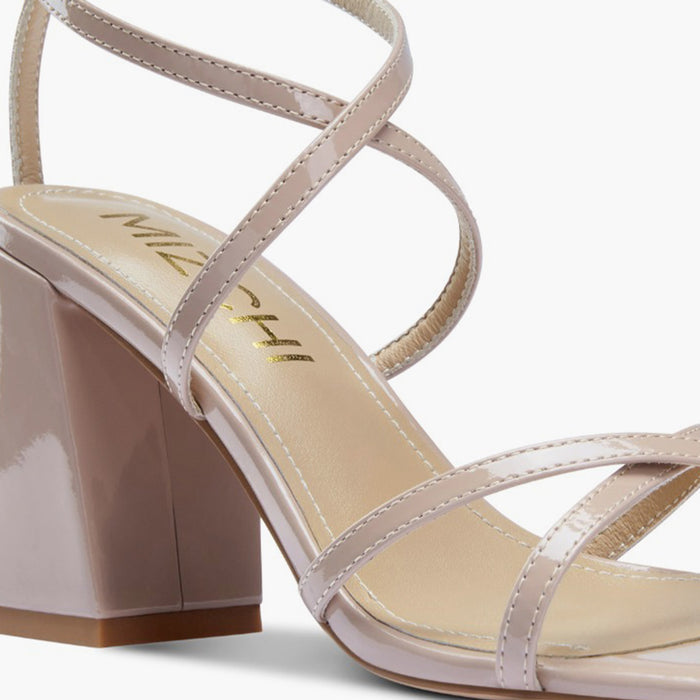 ADAGIO - beige patent strappy sandals