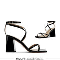 ADAGIO - black patent strappy sandals
