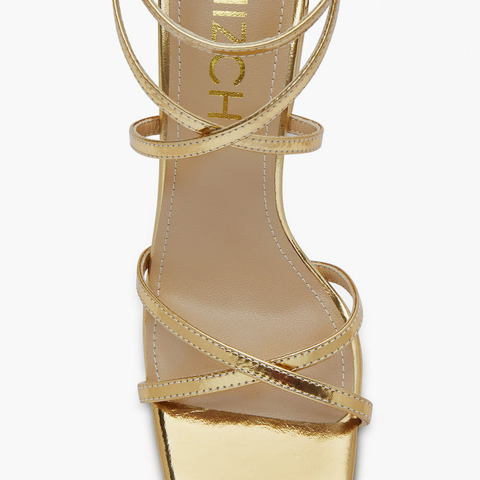 ADAGIO - gold foil strappy sandals