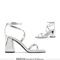 ADAGIO - silver patent strappy sandal
