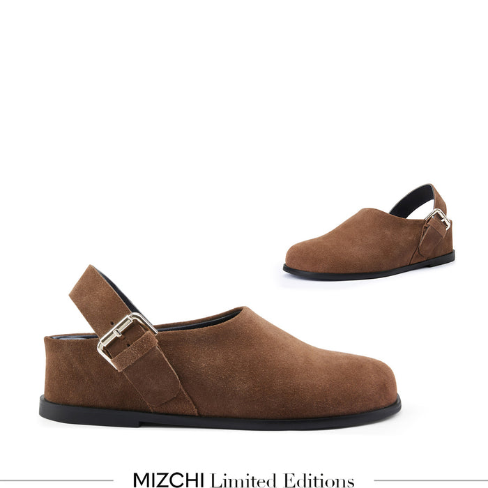 ADORO - Brown Suede Clogs