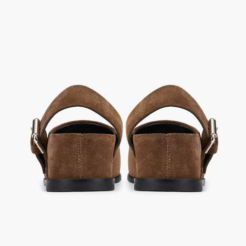 ADORO - Brown Suede Clogs