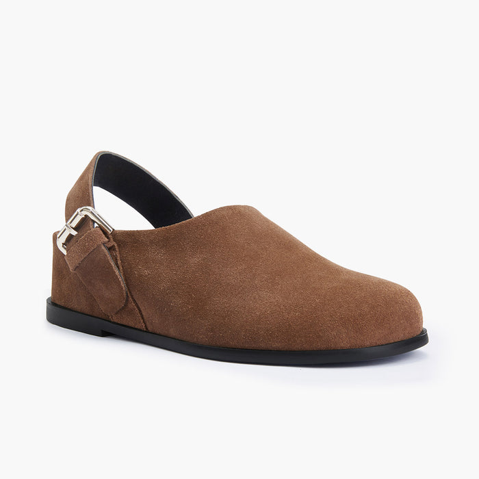 ADORO - Brown Suede Clogs
