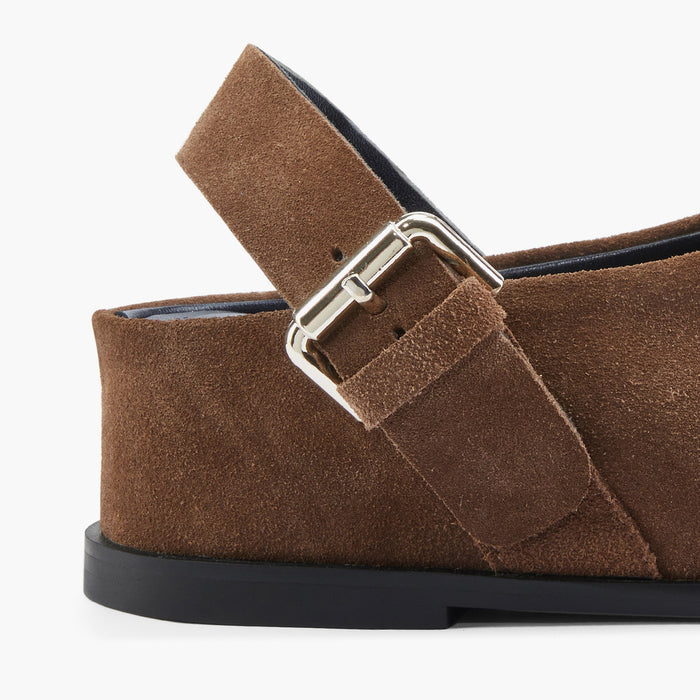ADORO - Brown Suede Clogs