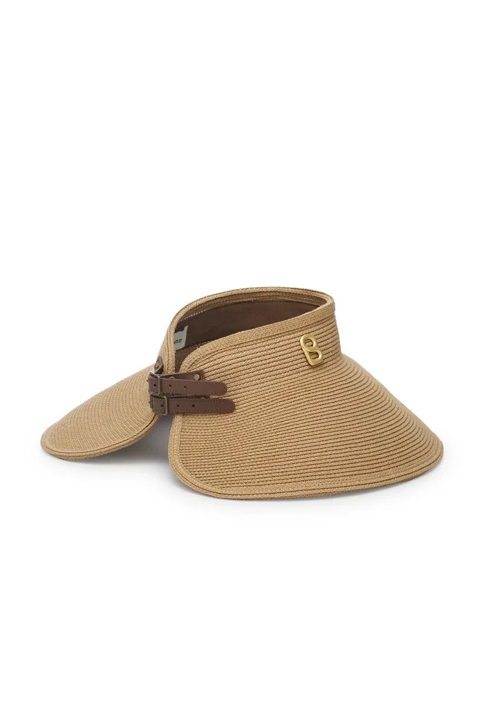 alani rattan hat back view