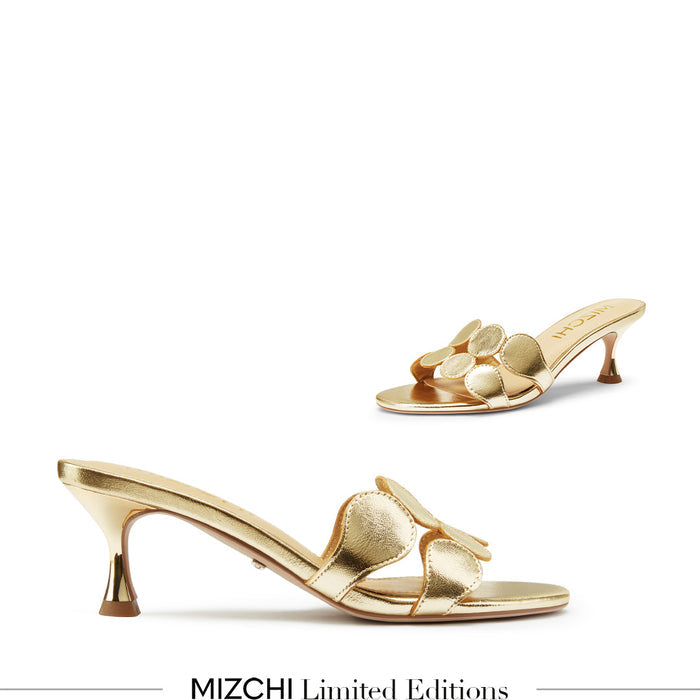 ALLEGRA GOLD  - leather mule