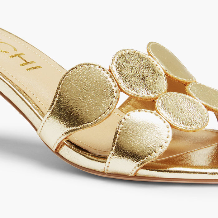 ALLEGRA GOLD  - leather mule
