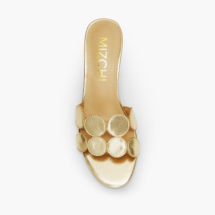 ALLEGRA GOLD  - leather mule