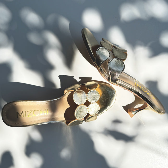 ALLEGRA GOLD  - leather mule
