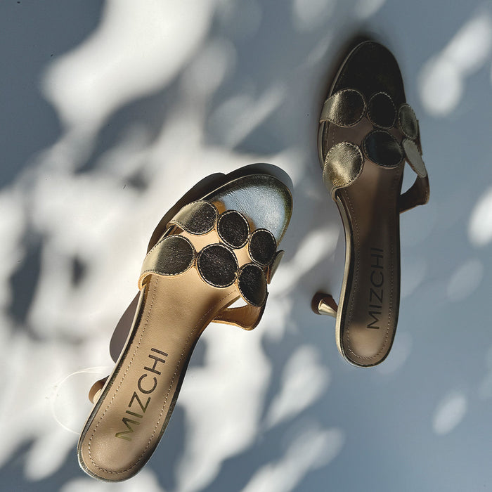 ALLEGRA GOLD  - leather mule