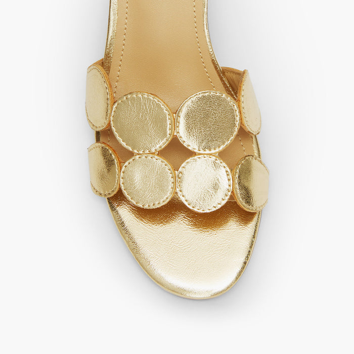 ALLEGRA GOLD  - leather mule