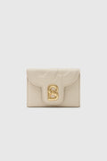 alma wallet in beige by buttonscarves
