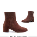 AMATA - classic brown suede ankle boots