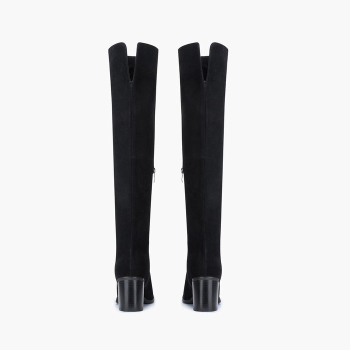AMOS - mid heel suede knee boots