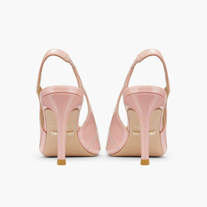 ANGELIKA PINK PATENT - open toe slingback