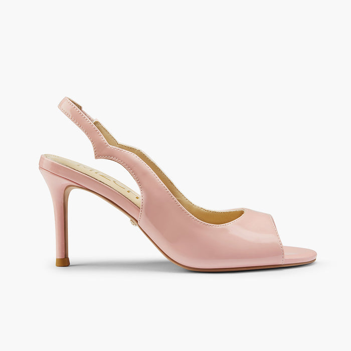 ANGELIKA PINK PATENT - open toe slingback