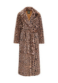 Animal print Long Winter Coat - Cesare Gaspari - Clothes