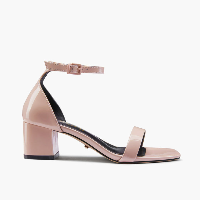 Antonella Beige - Patent Leather Sandals