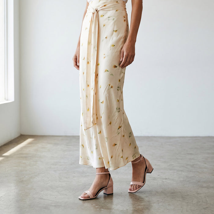 Antonella Beige - Patent Leather Sandals