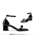 Antonella Black - Patent Leather Sandals