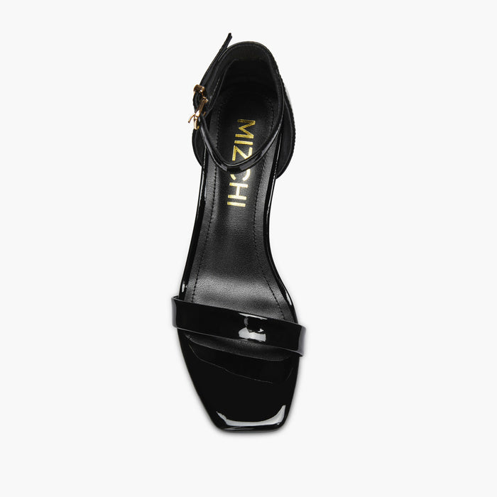 Antonella Black - Patent Leather Sandals