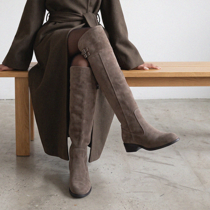 Ashford Grey Suede - OTK Riding boots