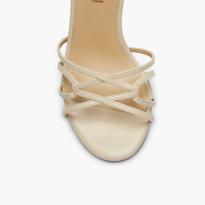ASTOR - beige leather strappy sandal