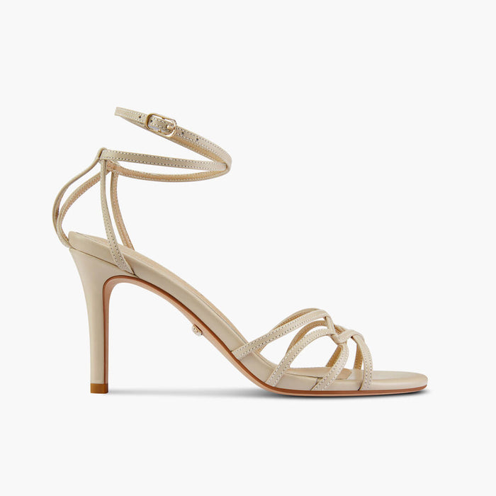 ASTOR - beige leather strappy sandal
