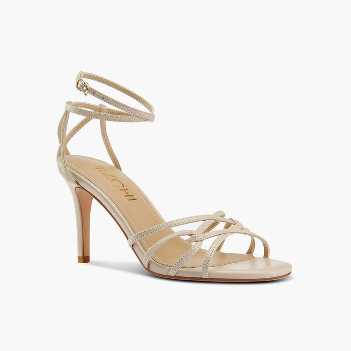 ASTOR - beige leather strappy sandal