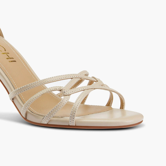 ASTOR - beige leather strappy sandal