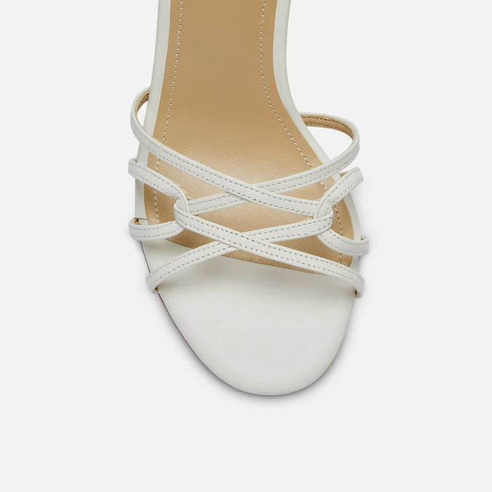 ASTOR - white leather strappy sandal