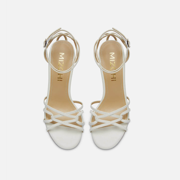 ASTOR - white leather strappy sandal