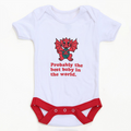 Babies "Best in the World" Nappy T | Funny Baby T-Shirt with Built-In Nappy Cover | Soft Cotton Babywear for Boys & Girls | Comfortable, Practical & Playful Baby Outfit | Baby Shower Gift for New Parents