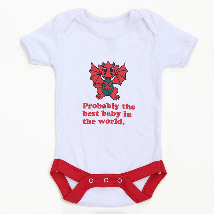 Babies "Best in the World" Nappy T | Funny Baby T-Shirt with Built-In Nappy Cover | Soft Cotton Babywear for Boys & Girls | Comfortable, Practical & Playful Baby Outfit | Baby Shower Gift for New Parents