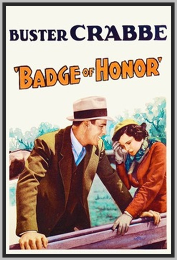 BADGE OF HONOR - 1934 - BUSTER CRABBE - RARE DVD
