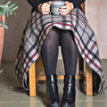 Balmoral Wool Knee Blanket/Throw Thomson Grey Tartan