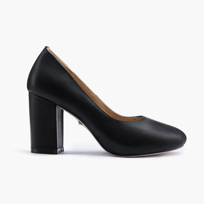 BAMBI - black round toe platform