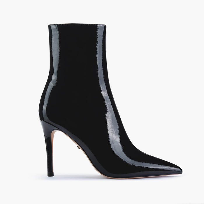 BARGA - black patent ankle boots
