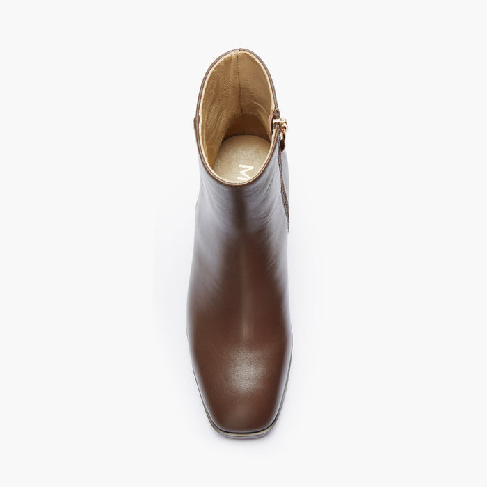 BELGO 45 - brown leather ankle boot