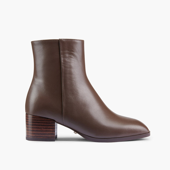 BELGO 45 - brown leather ankle boot