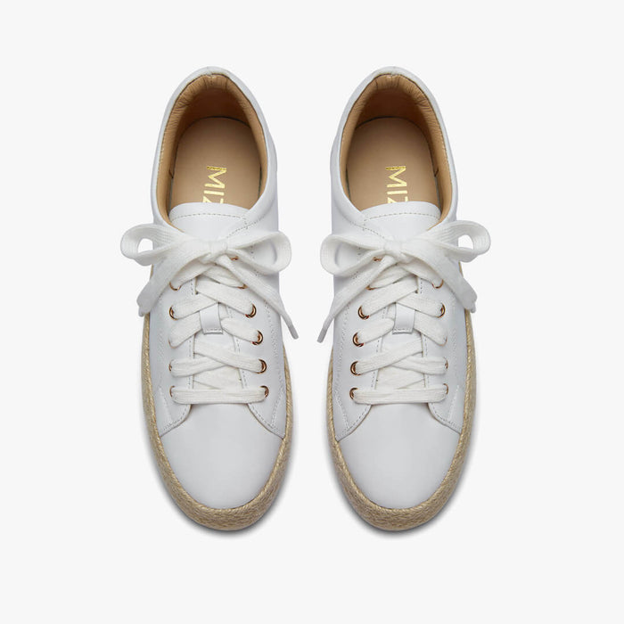 BEST DAY - raffia flatform sneakers