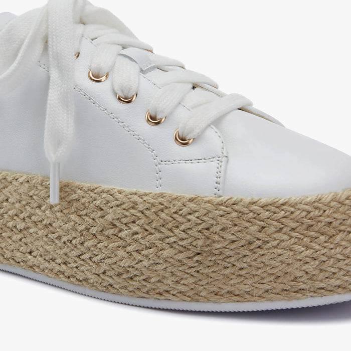 BEST DAY - raffia flatform sneakers