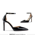 BIANCA BLACK - classic ankle strap pumps