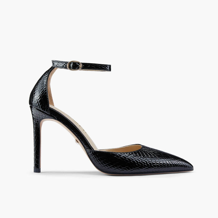 BIANCA LIZARD - classic ankle strap pumps