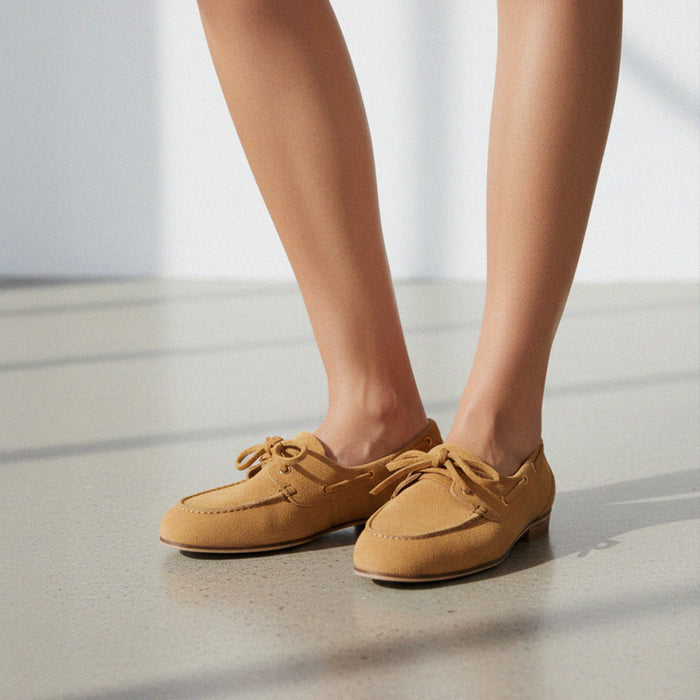 Birdie Tan Suede - Loafers