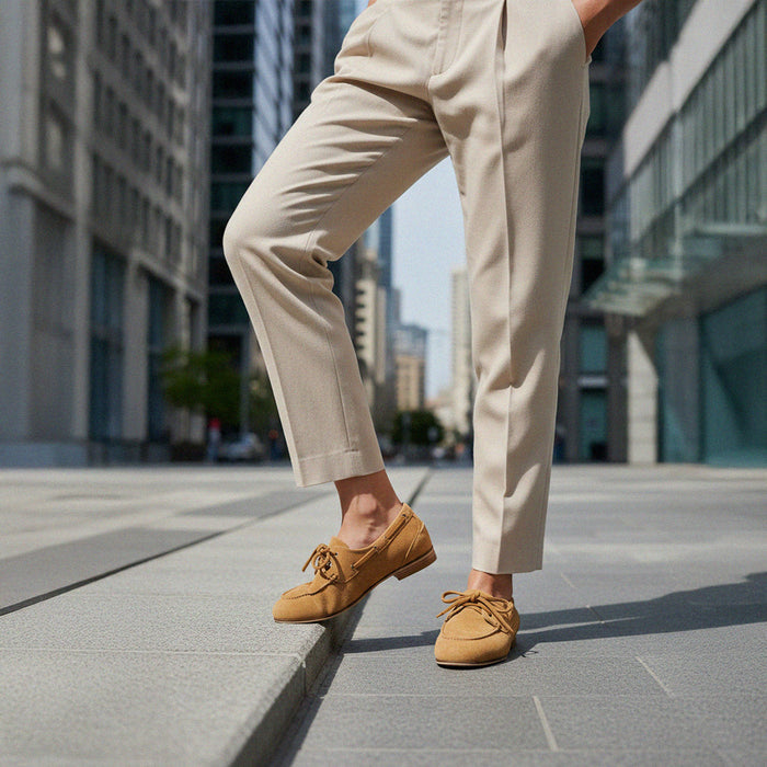 Birdie Tan Suede - Loafers