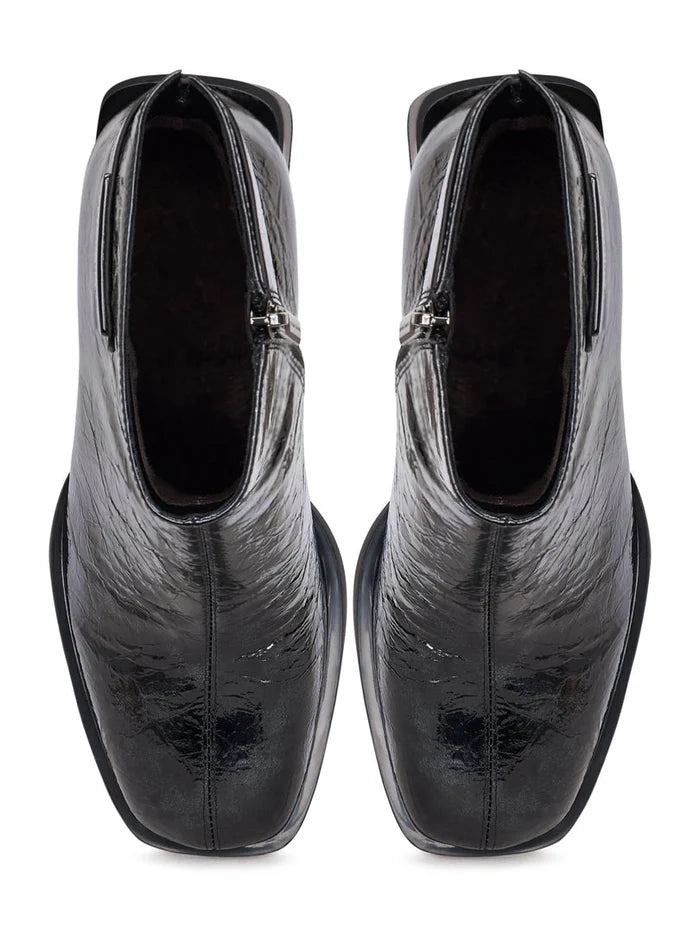 Block Heel Ankle Boots Dita - Black
